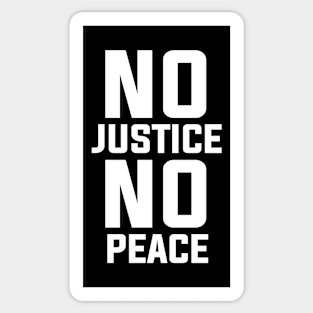 No Justice No Peace Sticker